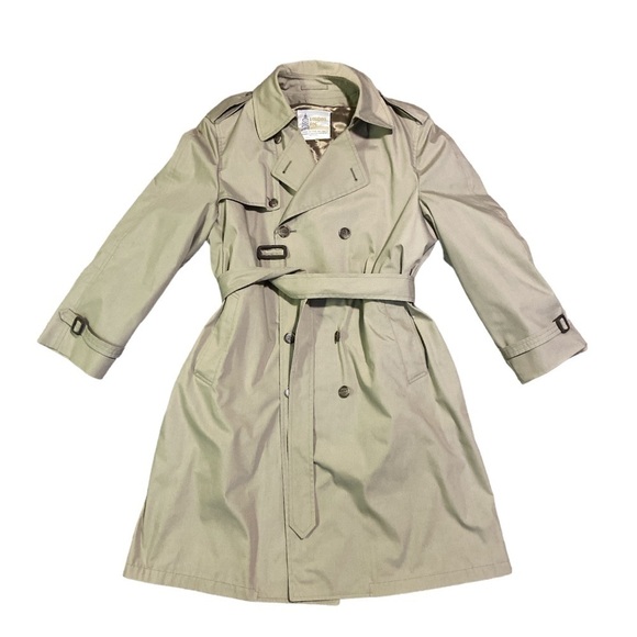 VINTAGE LONDON FOG TRENCH COAT ~ L 42R - Picture 2 of 6